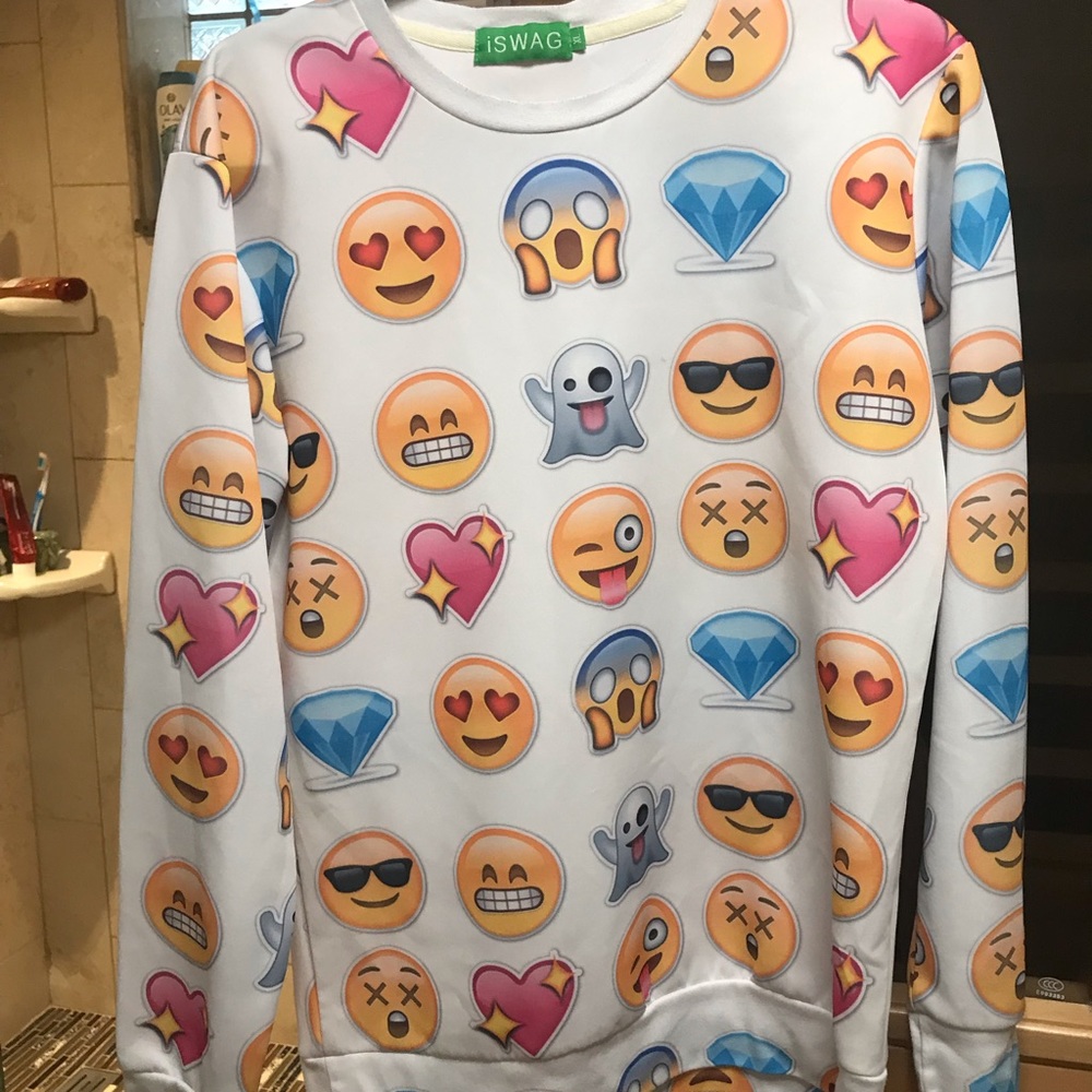 Emoji crew neck sweater